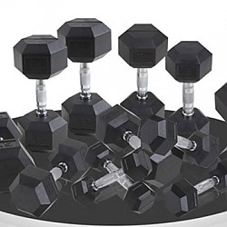 RUBBER HEXAGON DUMBBELL